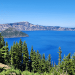 View of Crater Lake from the rim