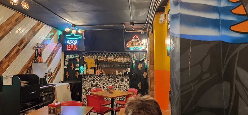 inside Las Tacos de Villa in Panama City