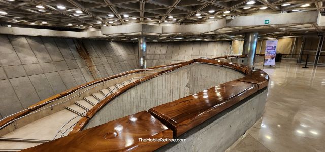 picture we took of the amazing interior of the Pre-Columbian Gold Museum