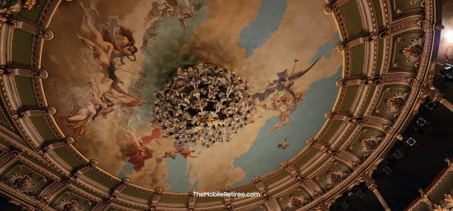 ceiling details at the National Theater of Costa Rica 