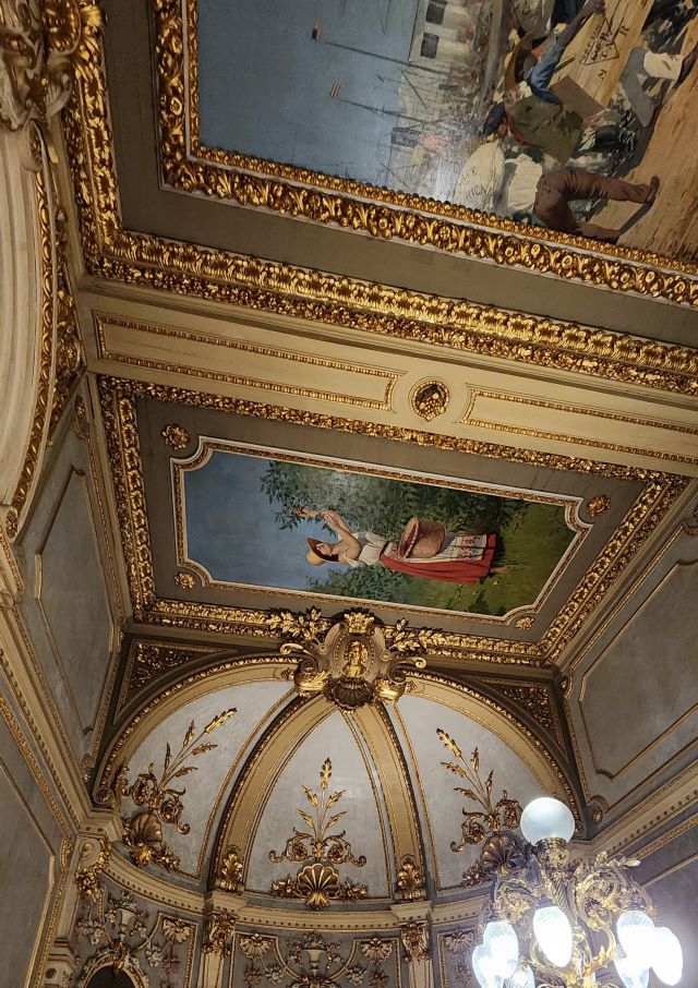 ceiling details in the National Theater of Costa Rica 