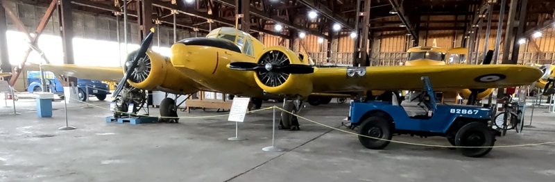 picture we took of the Avro Anson airplane at the Commonwealth Air Training Plan Museum