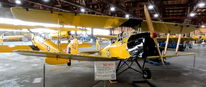 picture we took of the Tiger Moth at the Commonwealth Air Training Plan Museum