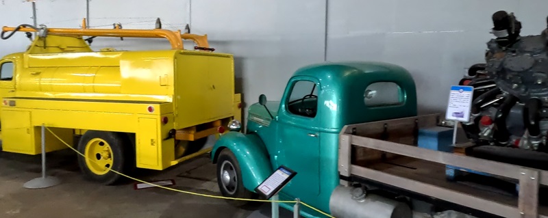 picture we took of the support vehicles at the Commonwealth Air Training Plan Museum