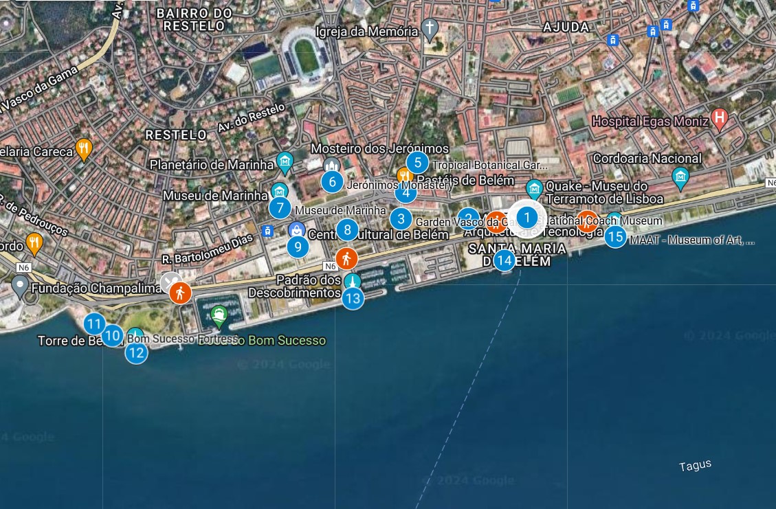 Belem Walking Tour Map