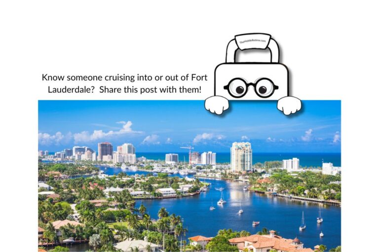 Know someone cruising into or out of Fort Lauderdale? Share this post with them!