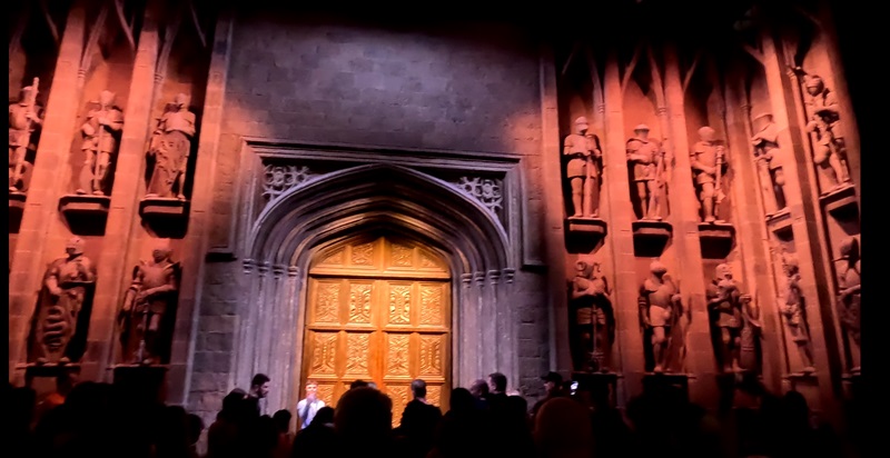 picture we took of the Great Hall entrance at the Making of Harry Potter studio tour