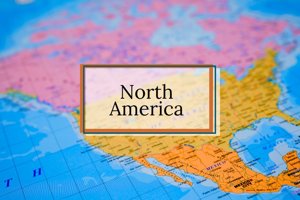 map of north america