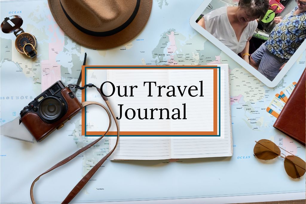 picture of map and travel journal