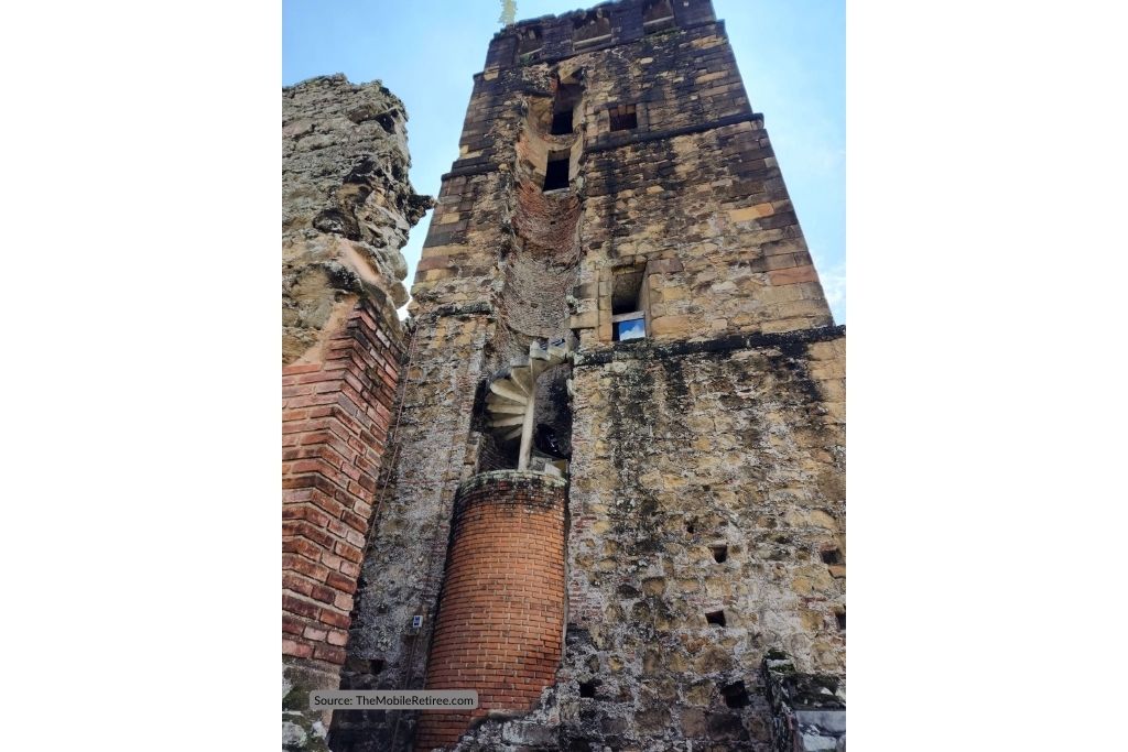 picture we took of the Cathedral tower at the Panama Viejo ruins