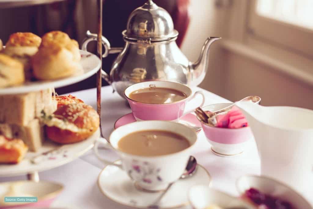 a picture of scones and tea - a traditional Afternoon Tea in Southampton