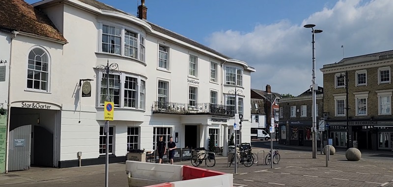 Photo we took of a Georgian era building on the High Street in Andover, England