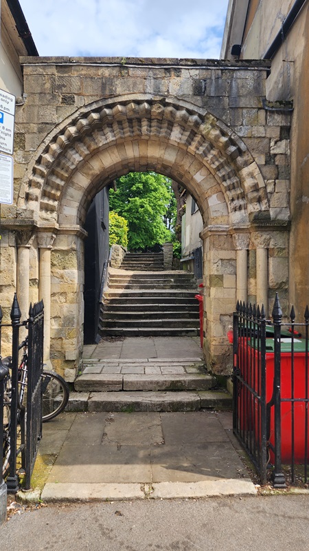 Photo we took of a 12th century norman arch in Andover, England