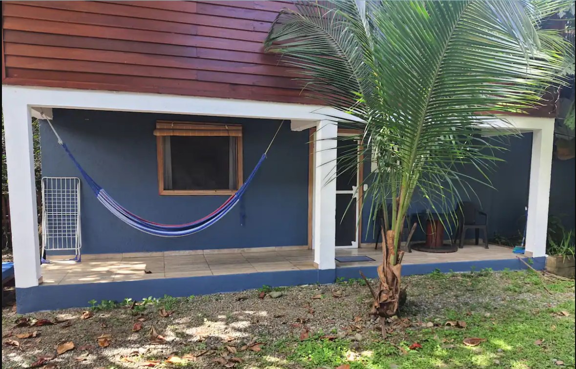 front porch of our stay at Barisas Del Caribe