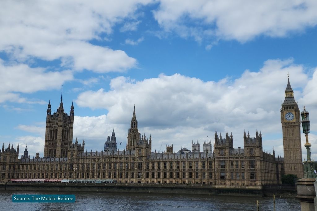 picture we took of Parliament and Big Ben in London