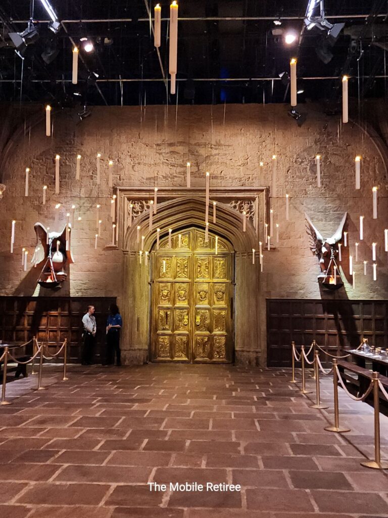 a picture we took of the great hall doors at the Making of Harry Potter studio tour