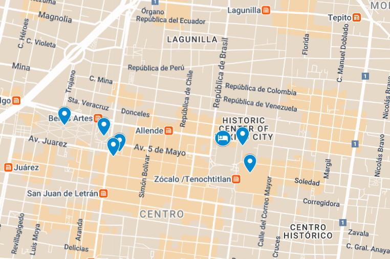 itinerary waypoints for Day 2: Museums, Murals & the Soul of the City
