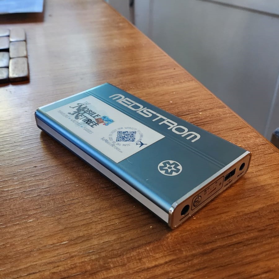 Practical advice on safe and efficient travel tech management for fulltime travelers 4 I also have a larger capacity battery pack that can power my C-PAP machine overnight while also charging my phone.