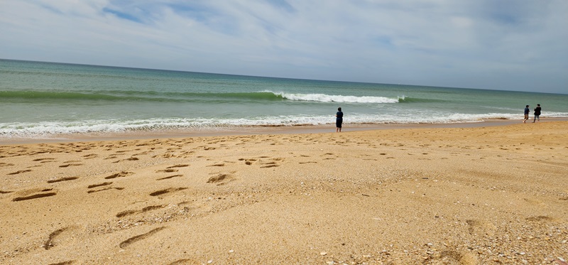 picture of the beach at praia de faro