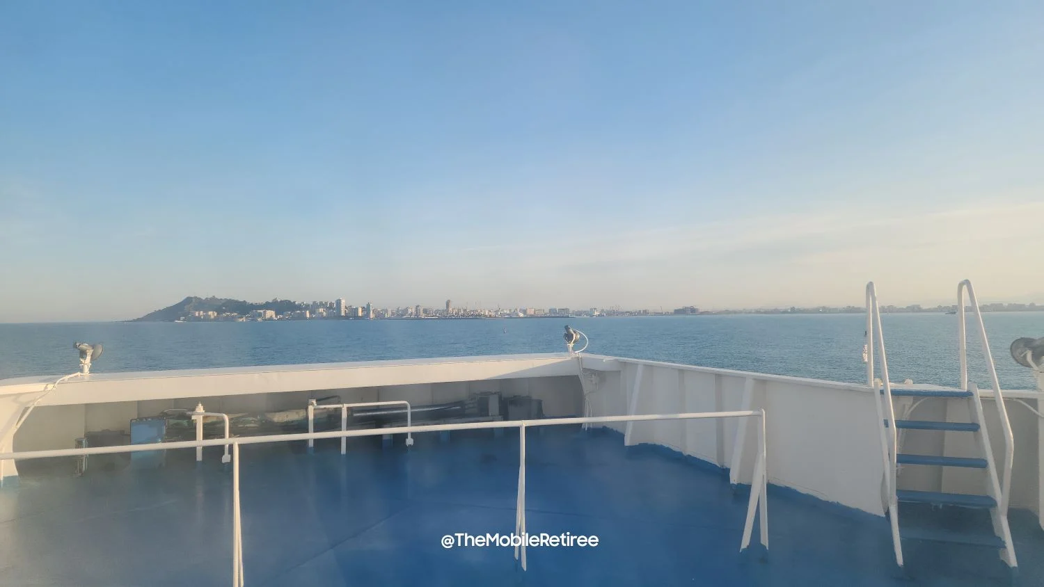 view from our room onboard the ferry durres 1